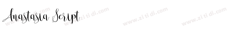 Anastasia Script字体转换